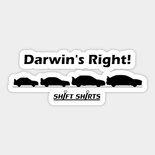 Shift Shirts Theory of Evolutions Sticker